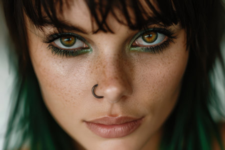 Captivating eyes with bold makeupの素材