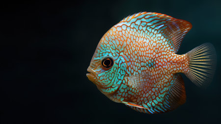 Colorful tropical fish with intricate patternsの素材