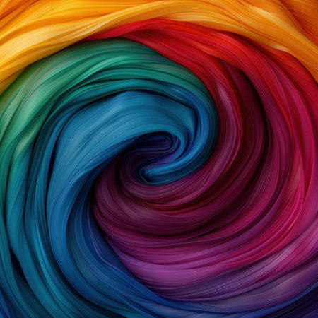 Vibrant swirling color patternの素材