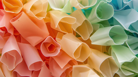 Vibrant floral arrangement with colorful petalsの素材