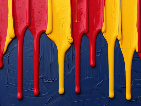 Vibrant abstract paint dripsの素材