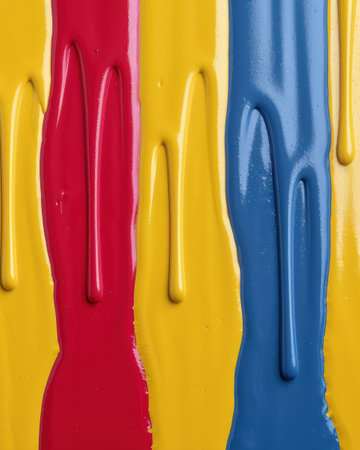 Vibrant abstract paint strokesの素材