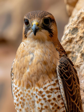 close-up portrait of a beautiful hawkの素材