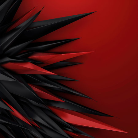 abstract red and black geometric shapesの素材