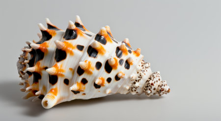 Colorful sea shell with intricate patternsの素材