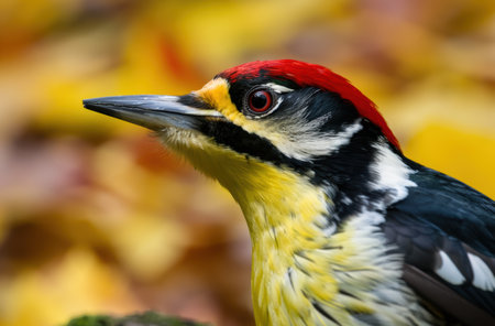 Vibrant Woodpecker Close-Upの素材
