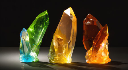 Colorful Quartz Crystal Formationsの素材