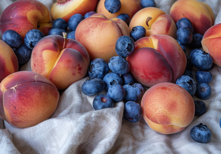 Assortment of fresh summer fruitsの素材