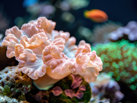 Vibrant coral reef underwaterの素材