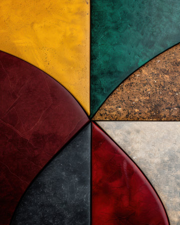 Vibrant abstract geometric shapesの素材