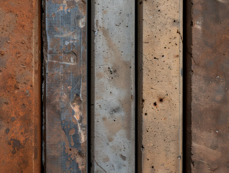 Weathered concrete and metal texturesの素材