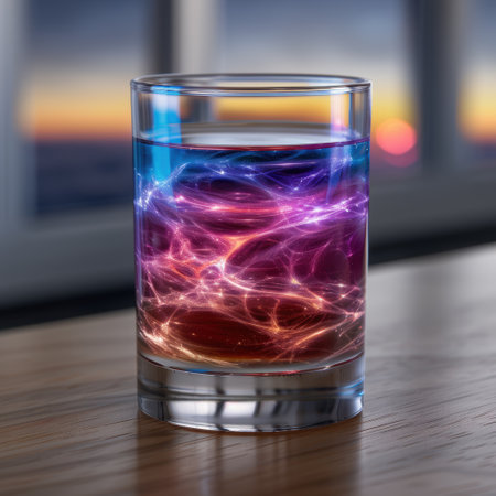 Colorful Cocktail with Sparkling Lightsの素材