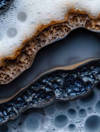 Closeup of abstract natural patterns and texturesの素材