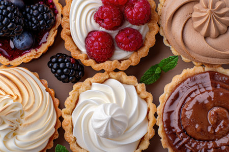 Assortment of delicious homemade dessertsの素材