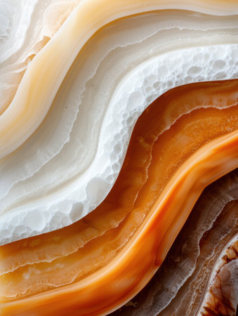 Closeup of a beautiful agate gemstoneの素材