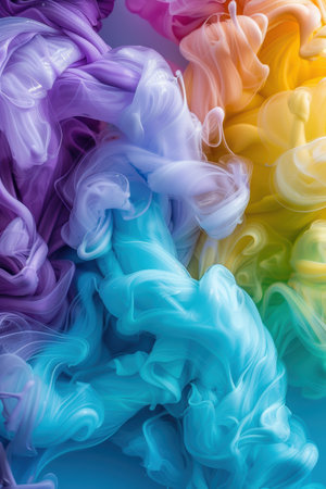 Vibrant Swirling Liquid Texturesの素材