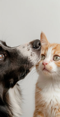 Curious cats looking at cameraの素材