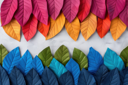 Colorful autumn leaves backgroundの素材