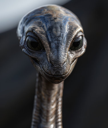 Mysterious alien creature close-upの素材