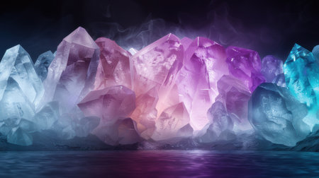 Magical crystal cave landscapeの素材