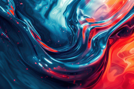 Vibrant abstract fluid art backgroundの素材