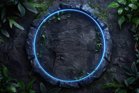 Mystical portal in natureの素材