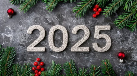 new year 2025 christmas holiday backgroundの素材