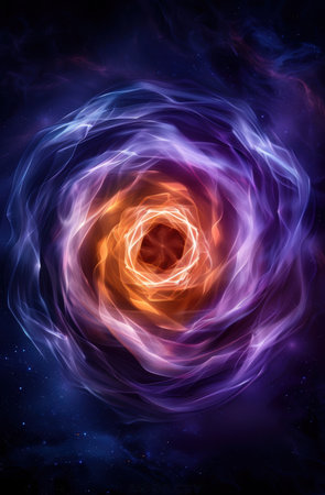 Cosmic rose flower in spaceの素材