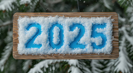 Snowy 2025 new year signの素材