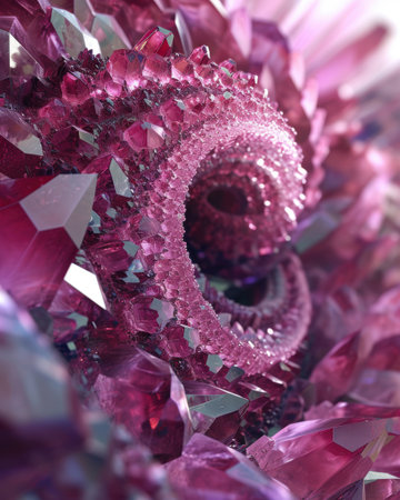 Vibrant pink crystal clusterの素材
