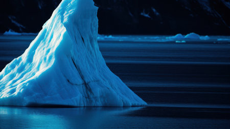 Majestic Iceberg in the oceanの素材