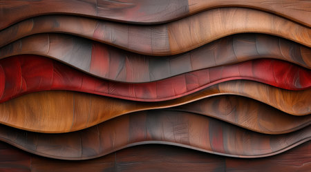 abstract wooden textured background with wavy patternsの素材