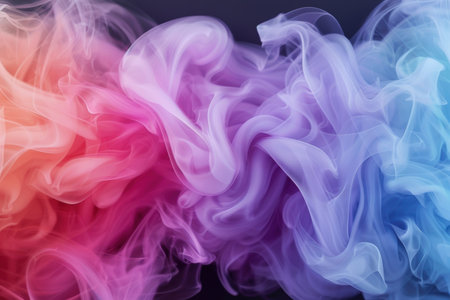 Colorful smoke swirls and patternsの素材