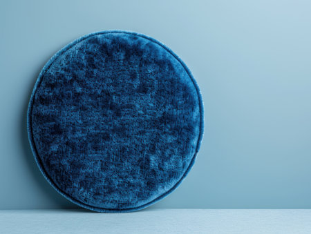 Soft blue velvet cushionの素材