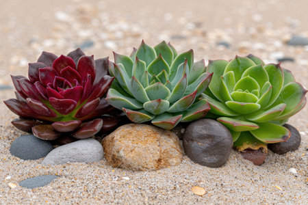 Vibrant Succulent Garden Arrangementの素材