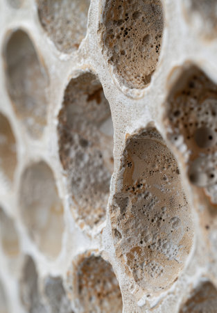 Close-up of textured rock surfaceの素材