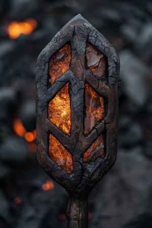 Glowing ember in the darknessの素材