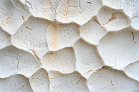 Textured white mushroom surfaceの素材