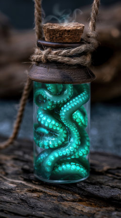 Mysterious Underwater Creature in Jarの素材