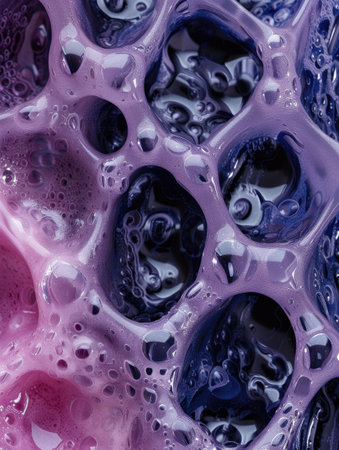 abstract purple and blue fluid artの素材