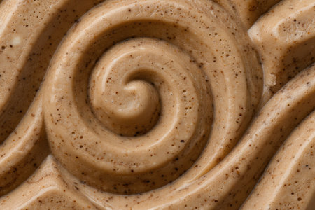 Creamy swirled peanut butter textureの素材