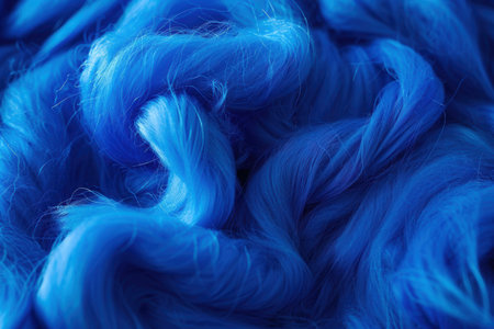Vibrant blue feather textureの素材