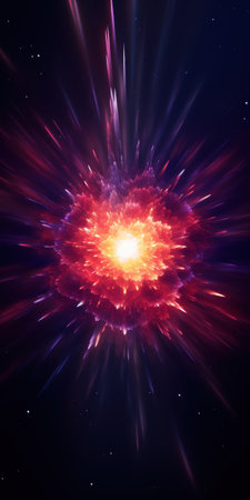 Cosmic explosion of vibrant colorsの素材