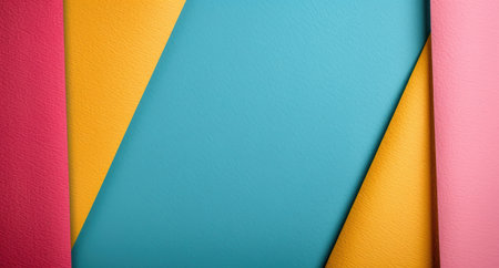 vibrant geometric background with overlapping shapesの素材