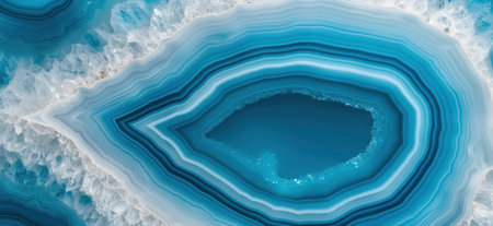 Vibrant blue agate crystal geodeの素材