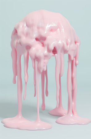 Melting pink sculptureの素材