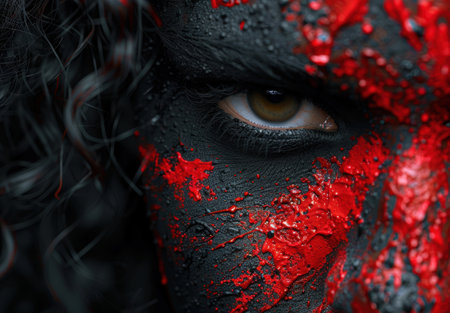 Mysterious masked figure in the shadowsの素材