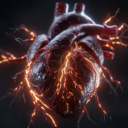 Glowing heart anatomyの素材