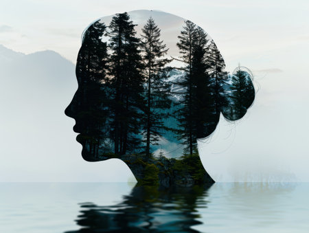 Reflection of nature in the mindの素材