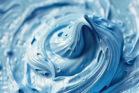 Swirling blue and white abstract backgroundの素材